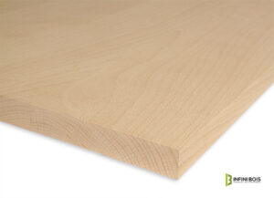 Plateau De Bureau En Hêtre Massif LUMBERLAND - 80 X 160 Cm, Bord Suisse, Finition Huilée - Design Unique Et Naturel